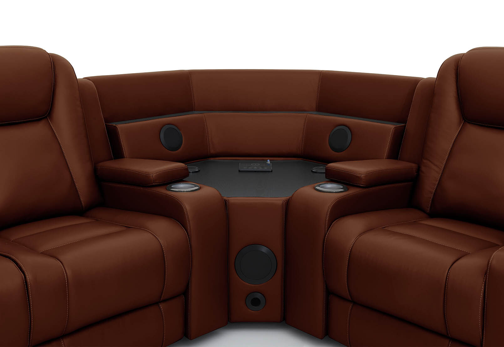SENTINAL MK2 LEATHER - 5 Piece Corner with RHF Console SENTINAL MK2 LEATHER
