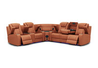 SENTINAL MK2 LEATHER - 5 Piece Corner with LHF Console SENTINAL MK2 LEATHER