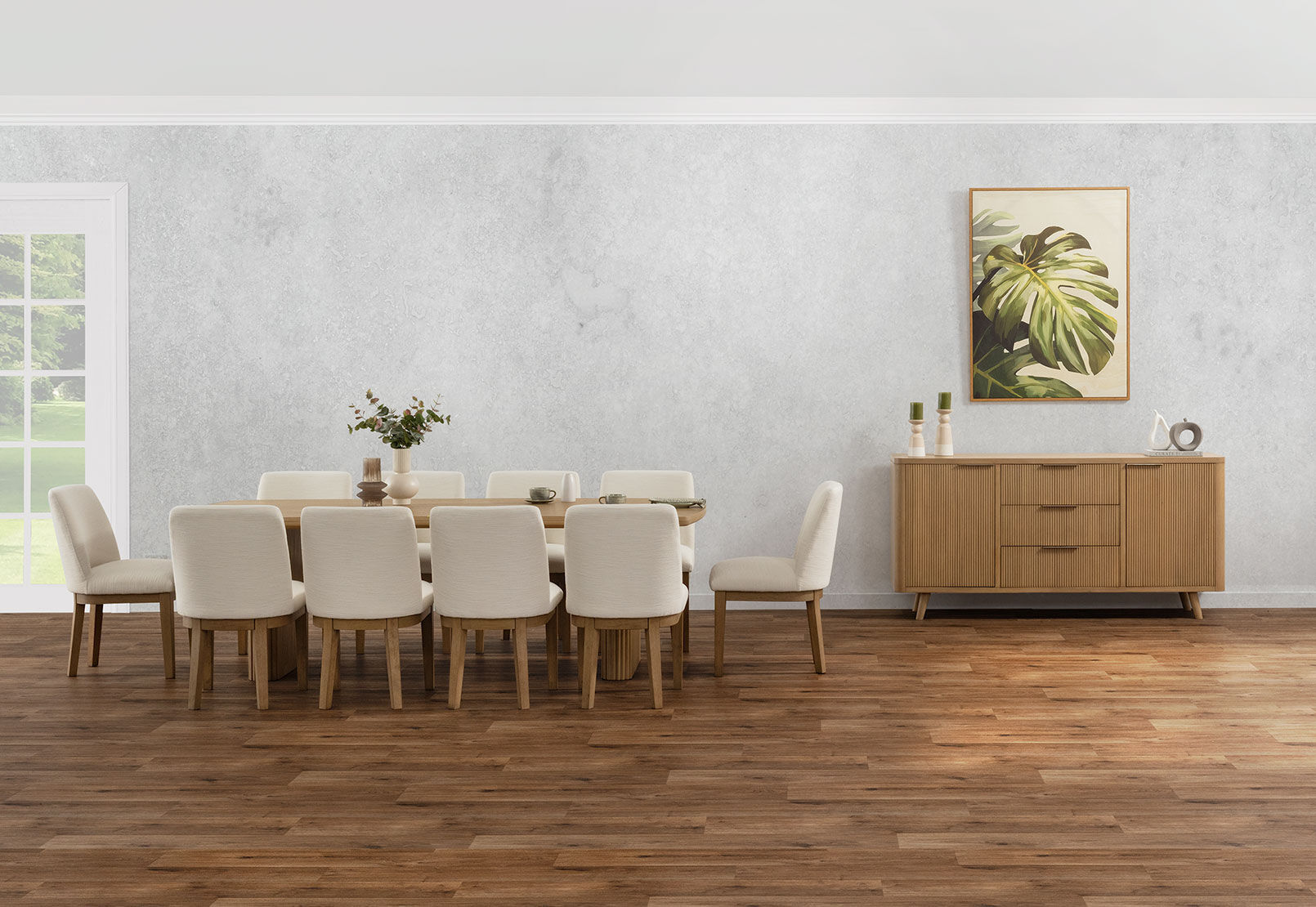 MIRAN - 11 Piece 2400 Dining Suite with Cora Dining Chairs. MIRAN