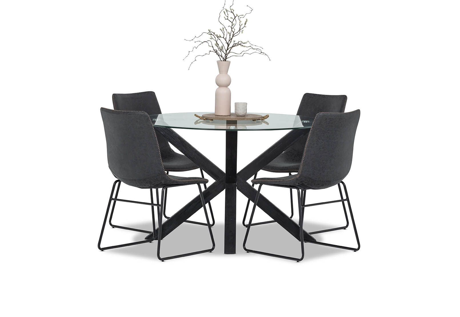 PROMENADE - 5 Piece Dining Suite with Loire Dining Chairs PROMENADE