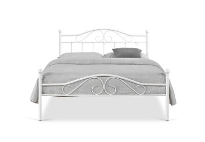 KNOX - White Double Bed
