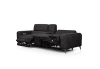 SINATRA FABRIC - Media 3 Seater with 2 Inbuilt Electric Recliners SINATRA FABRIC
