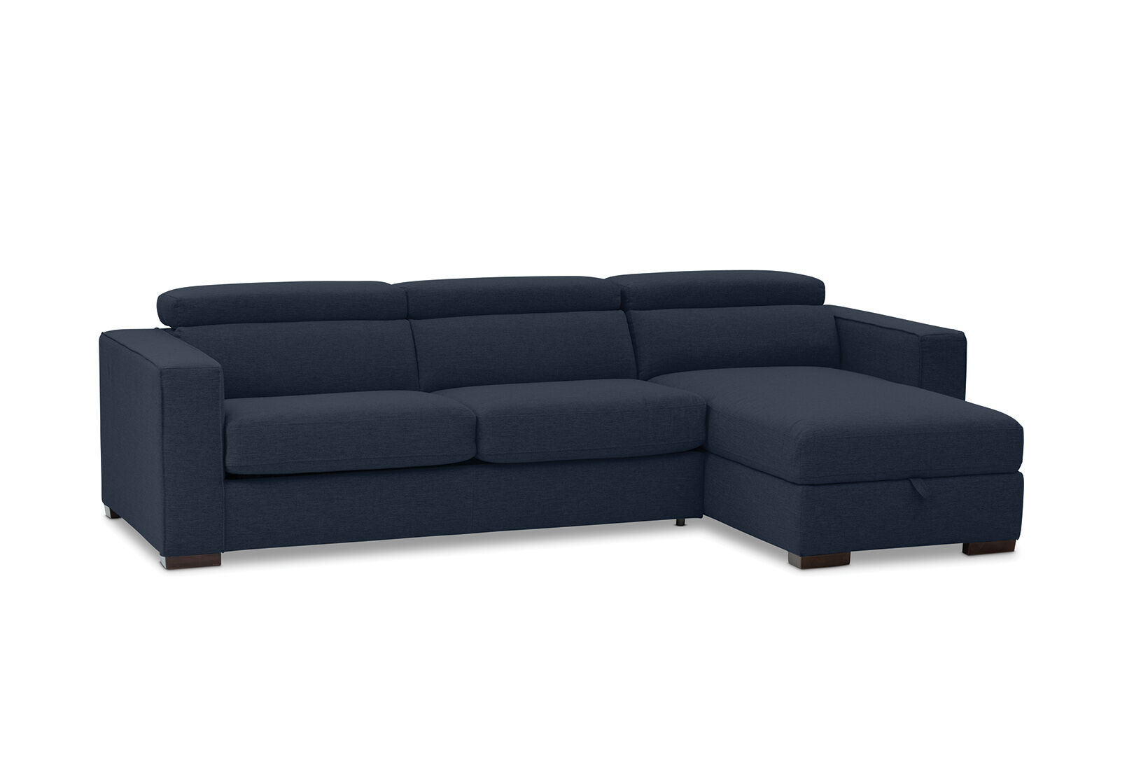 ANGUS - Fabric Right-Hand Facing 3 Seater Chaise with Sofa Bed ANGUS