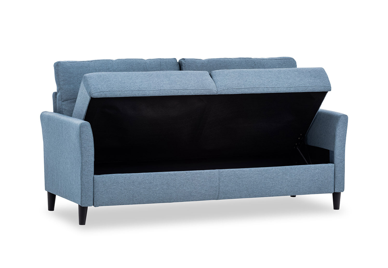 GRIFFIN - Blue 3 Seat Sofa with Storage GRIFFIN