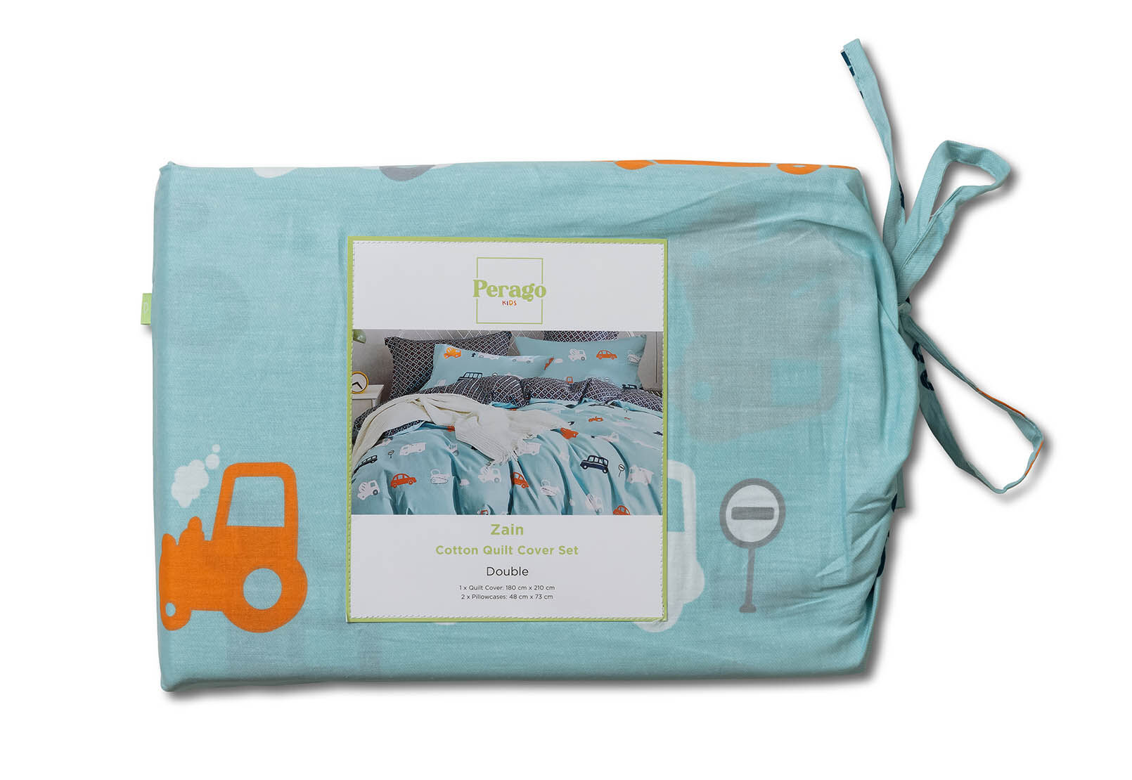 BLUE ZAIN Double Quilt Cover Set