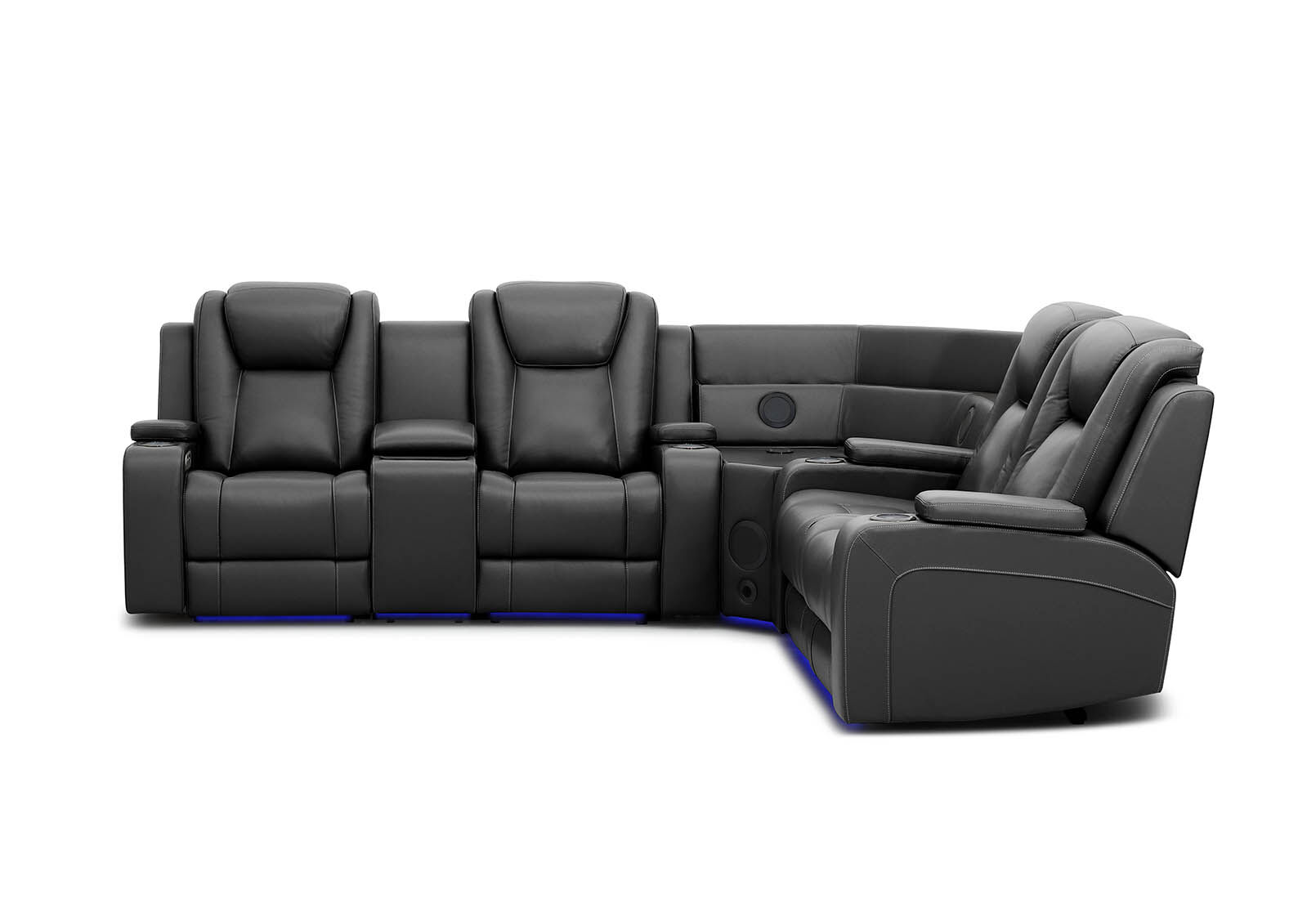 SENTINAL MK2 LEATHER - 4 Piece Corner with LHF Console SENTINAL MK2 LEATHER