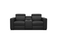 DAMIAN LEATHER - 2 Seater Sofa with inbuilt Electric Recliners DAMIAN LEATHER