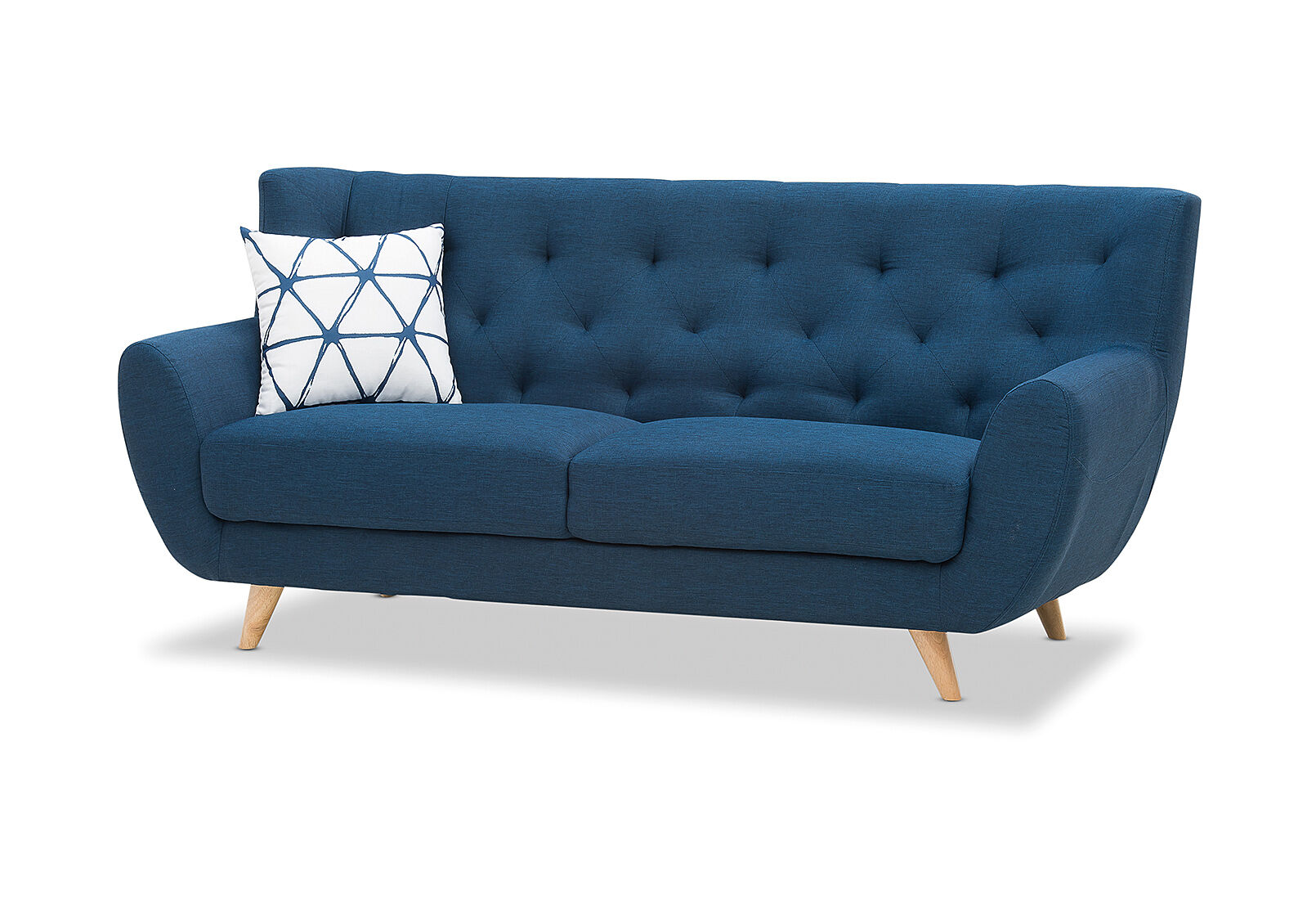 NAVY JUNIPER Fabric 3 Seater Sofa Amart Furniture