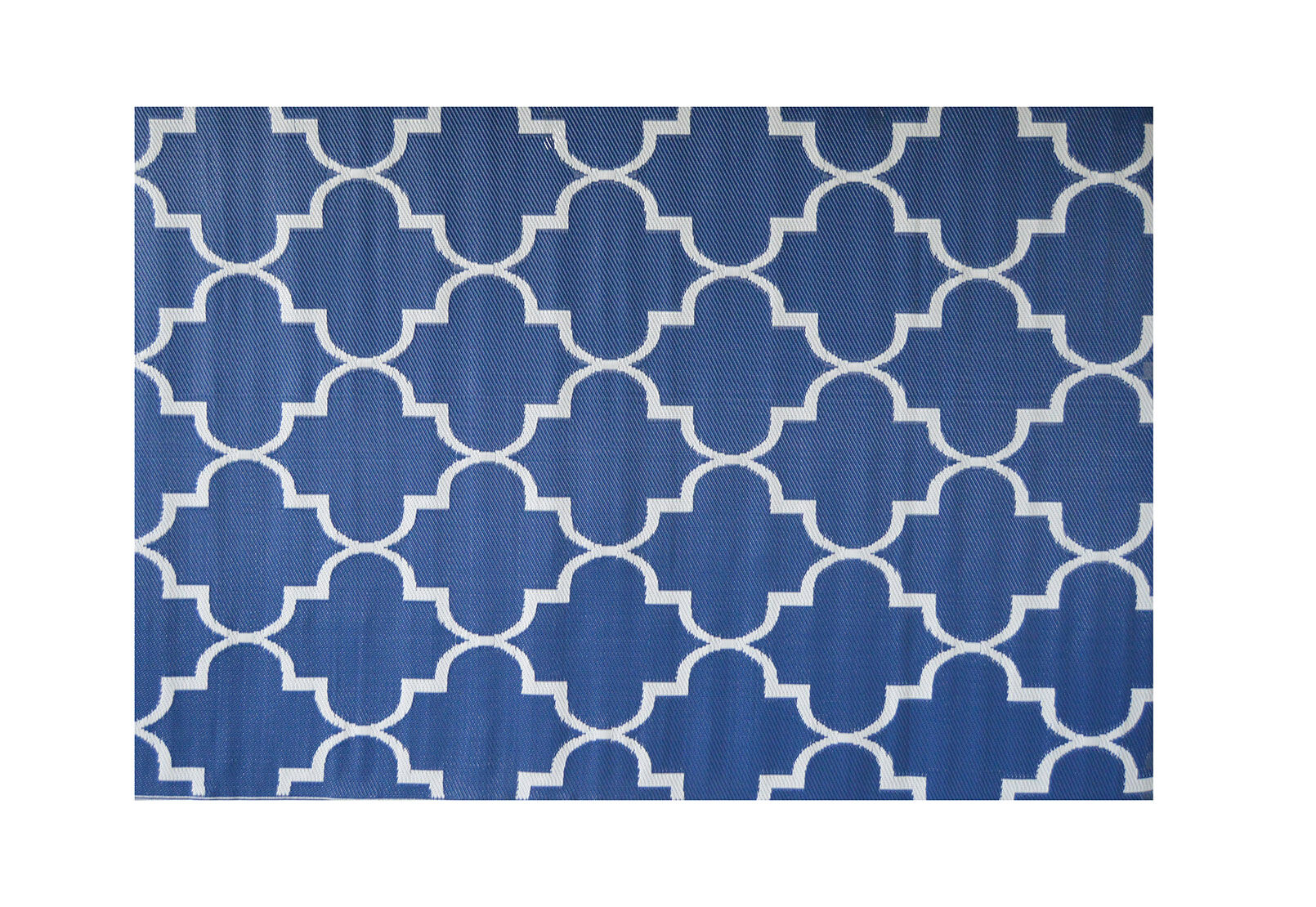 FLORIAN - Blue Trellis Outdoor Rug FLORIAN