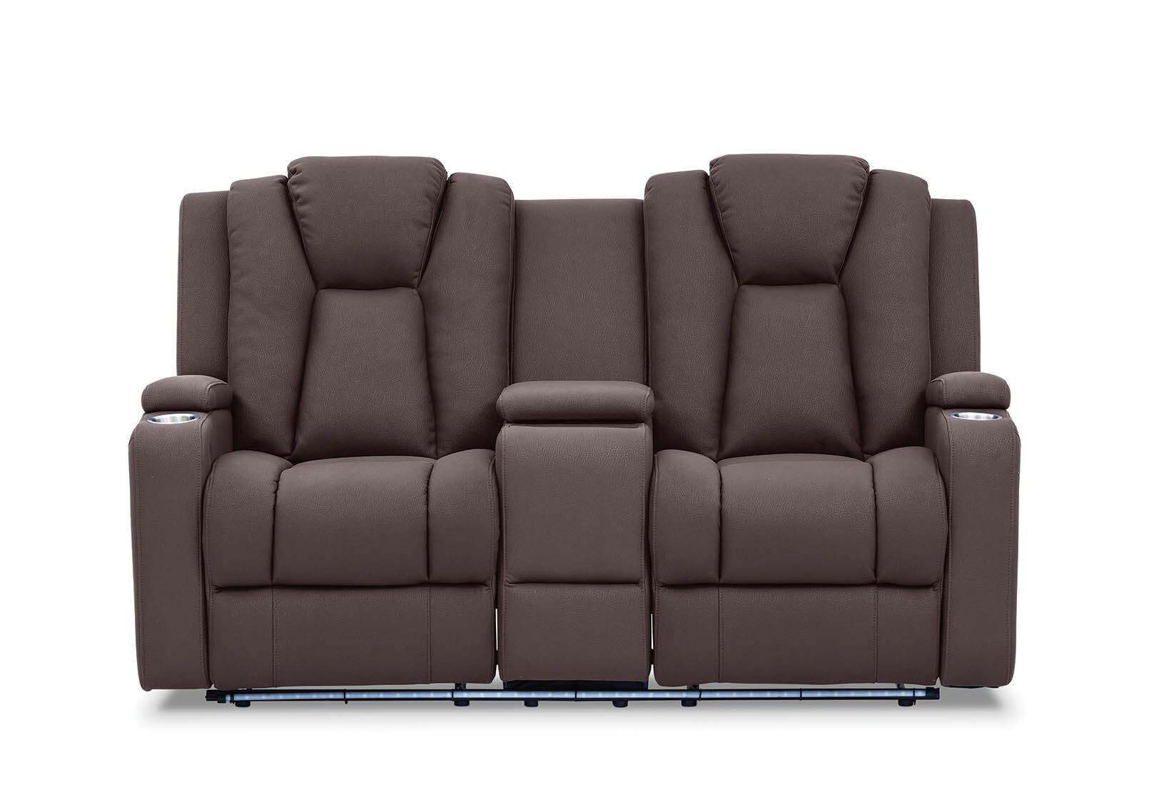 Astoria Buckskin 2 Seat Sofa W Console Recliners Amart