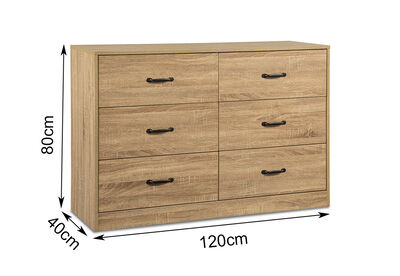 NIVA - 6 Drawer Dresser