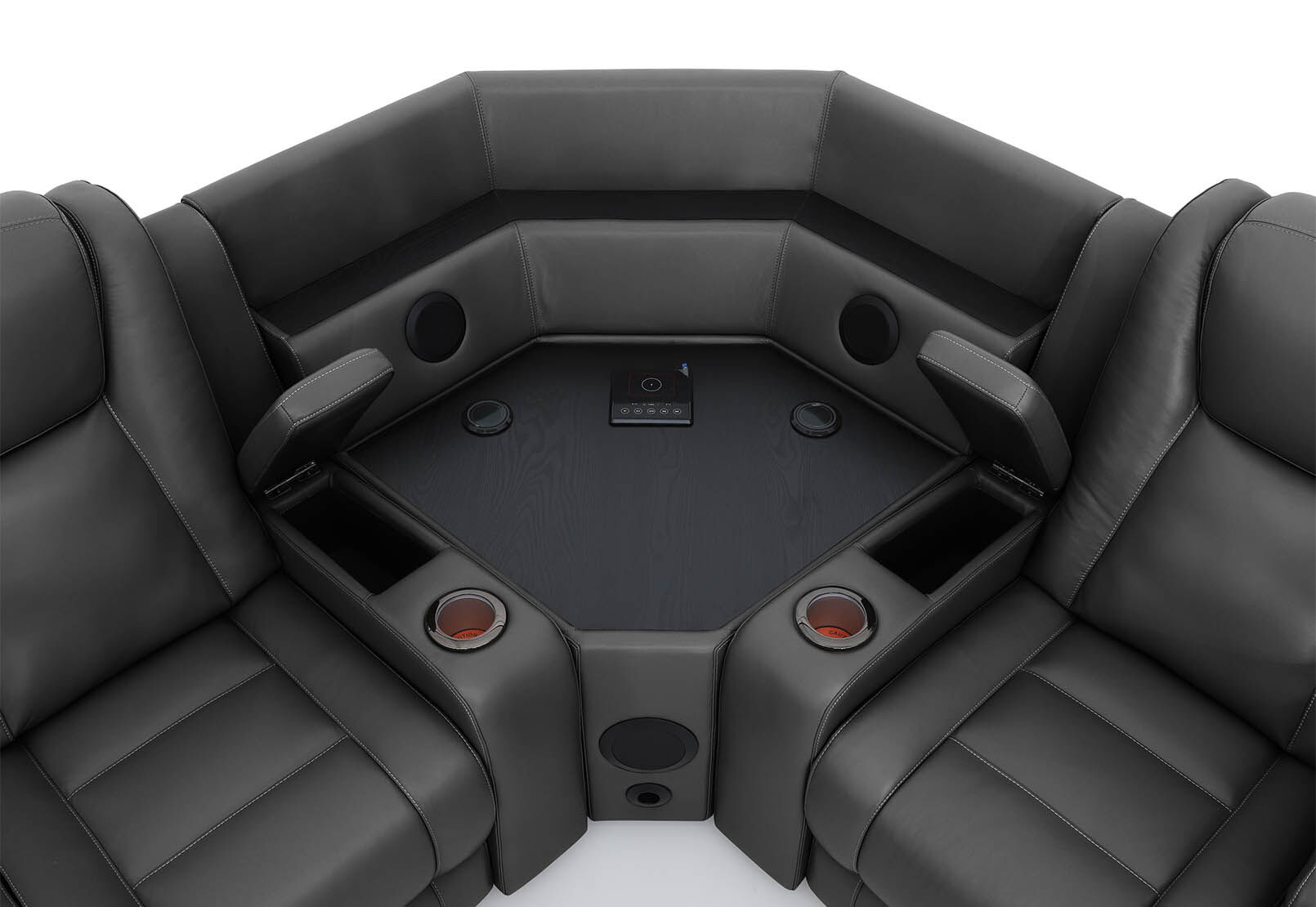SENTINAL MK2 LEATHER - 4 Piece Corner with RHF Console SENTINAL MK2 LEATHER