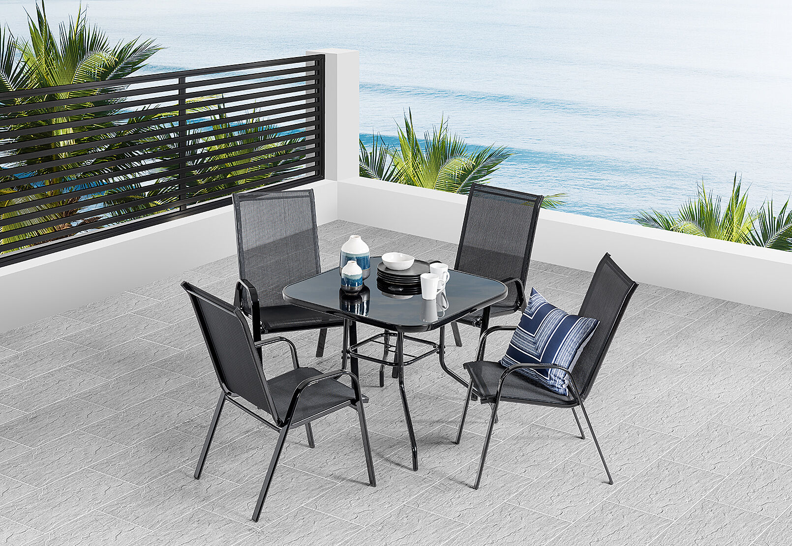 Sailor 5 Piece Outdoor Setting Amart Furniture