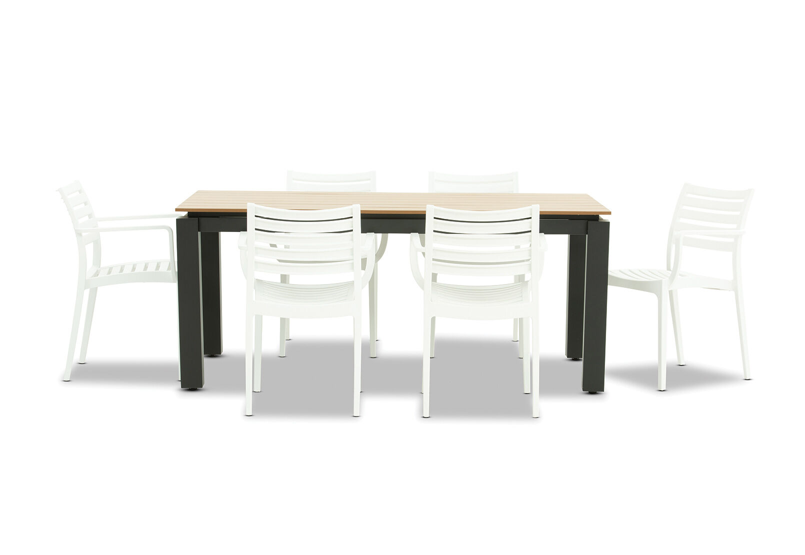 Mornington 7 Piece Outdoor Dining Lyla Chairs Amart