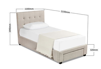 SOUTHAMPTON - Single Bed with Drawer