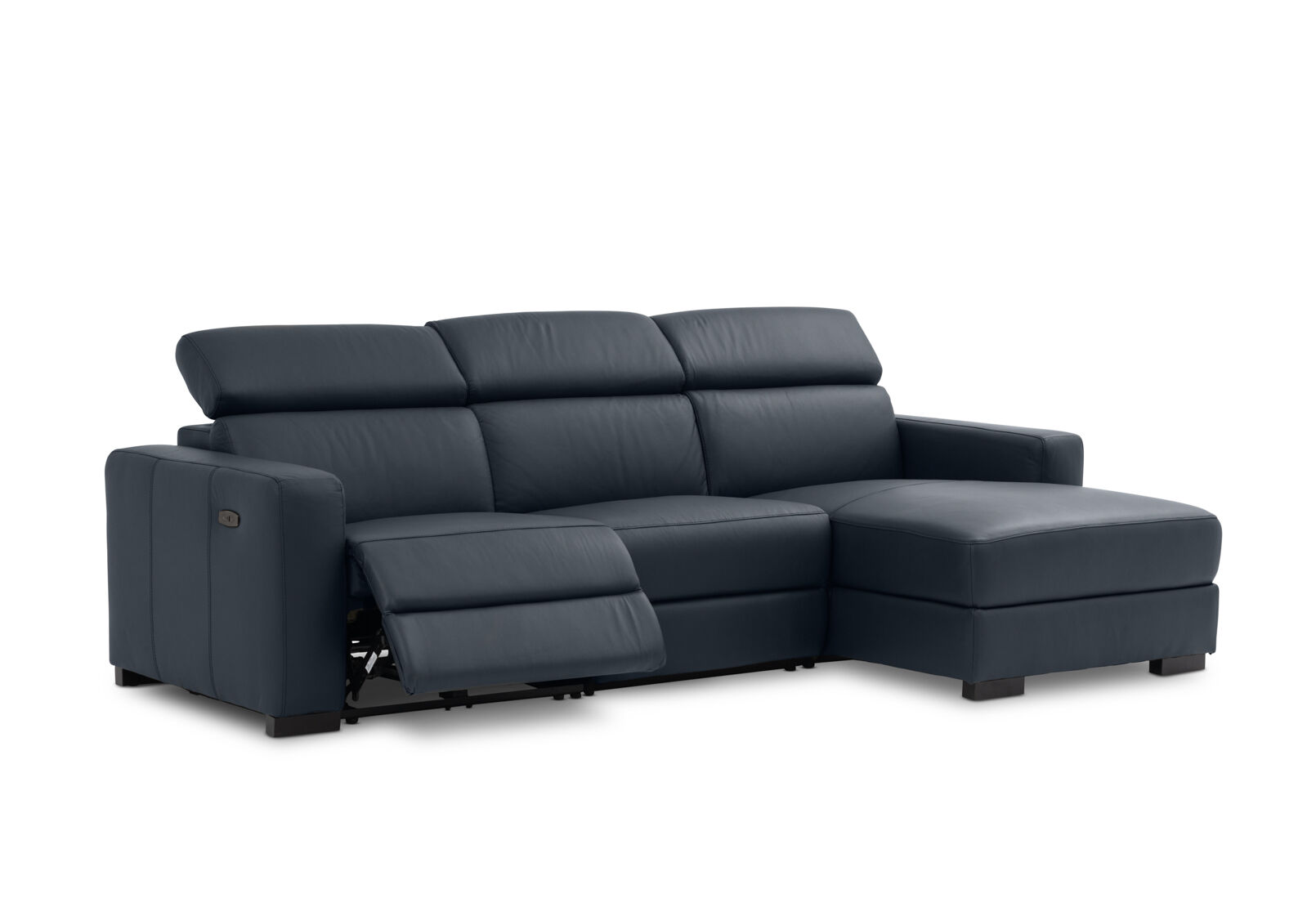 DAMIAN LEATHER - 3 Seater Sofa with RHF Chaise DAMIAN LEATHER