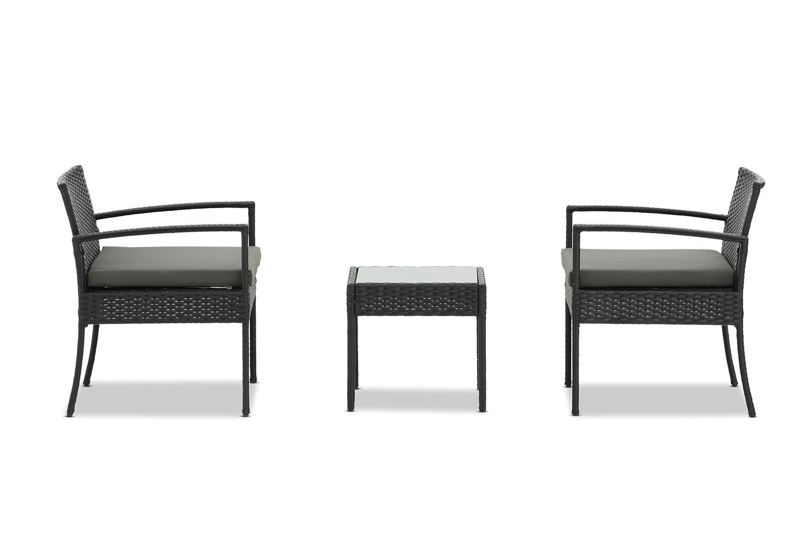 BLACK POOLE 3 Piece Outdoor Setting