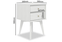 FIELDS - 2 Drawer Bedside Table FIELDS