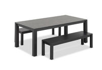 LA PALOMA - 3 Piece Outdoor Dining Table With Naviti Bench Setting LA PALOMA