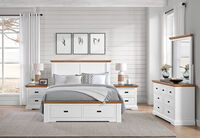 CHARLSBOURG - 4 Piece Queen Bed Dresser Suite CHARLSBOURG