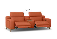 GAGE LEATHER - 2S with Inbuilt Electric Recliners and Console GAGE LEATHER