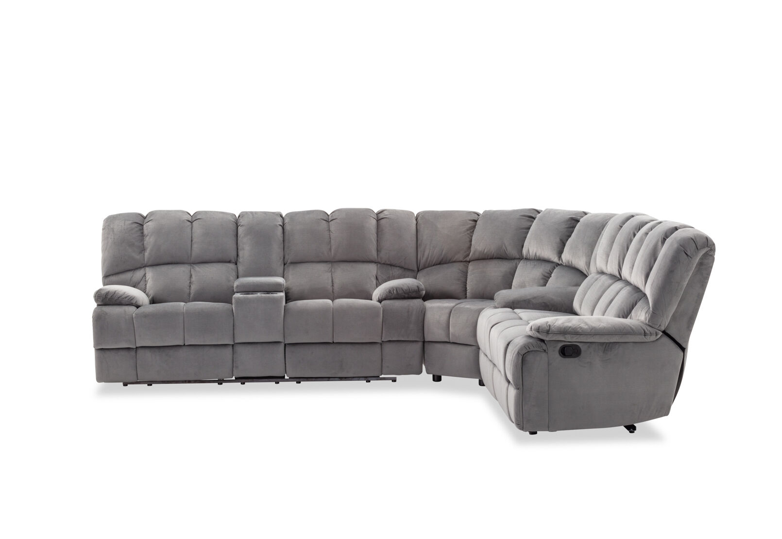 LEBRON FABRIC - Corner with Recliners LEBRON FABRIC