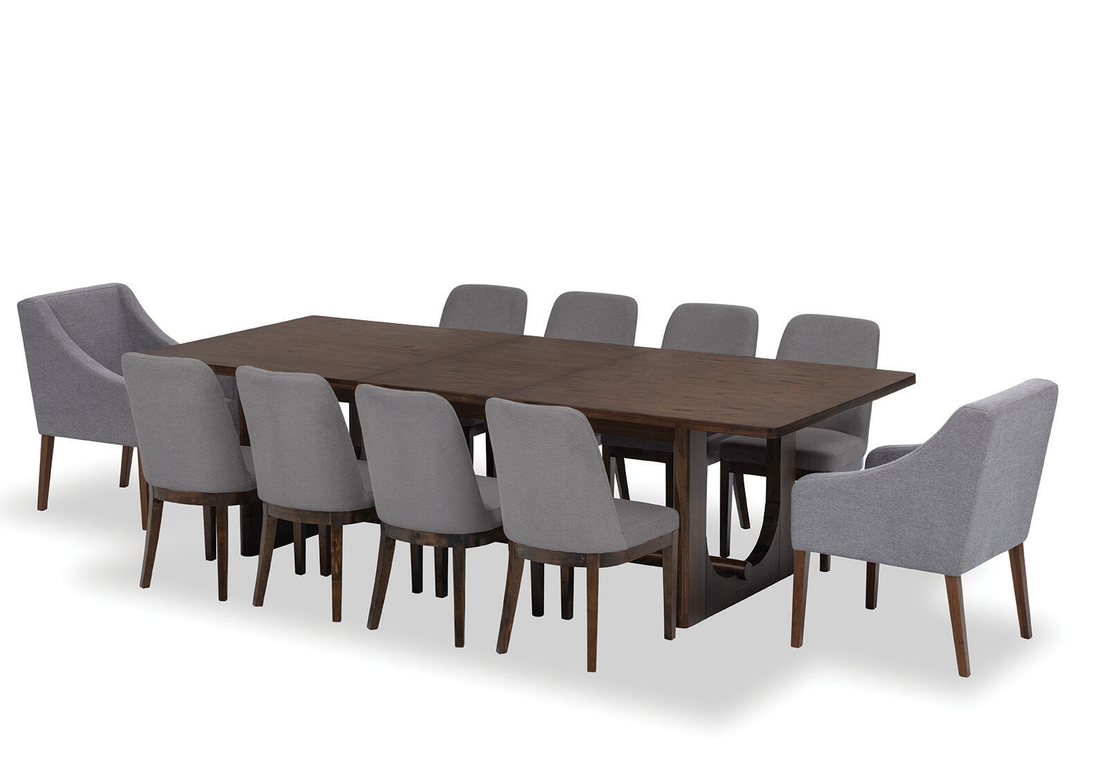 NICCOLO - 11 Piece Extension Dining Suite with 2 Volante and 8 Santino Dining chairs. NICCOLO