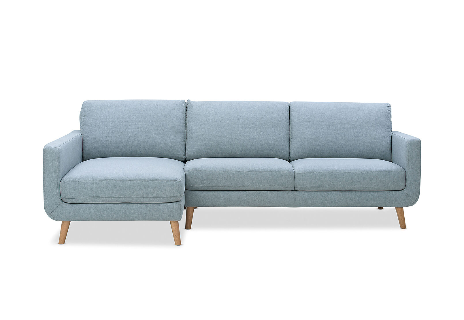 BLUE PHOEBE Fabric 3 Seater with LeftHand Facing Chaise Amart Furniture