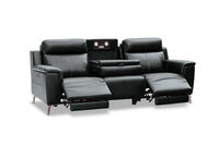ARISTOTLE - Leather 3 Seater Sofa with 2 Inbuilt Electric Recliners ARISTOTLE