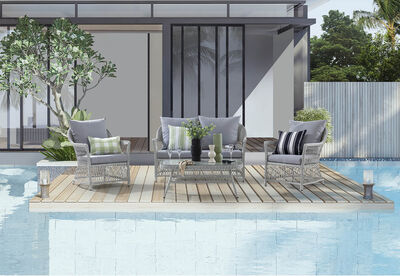 JULIA - 4 Piece Outdoor Lounge Set