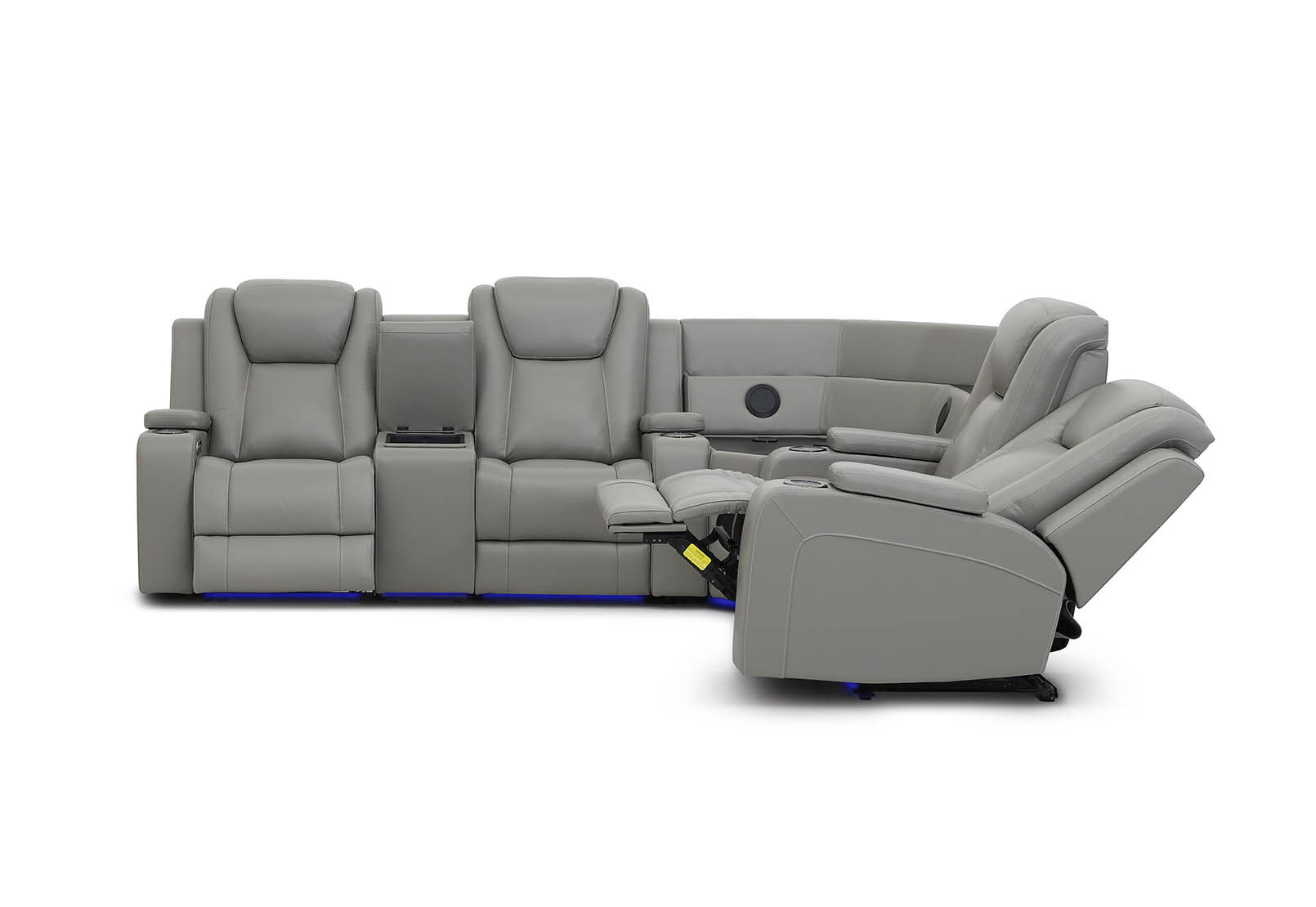 SENTINAL MK2 LEATHER - 4 Piece Corner with LHF Console SENTINAL MK2 LEATHER