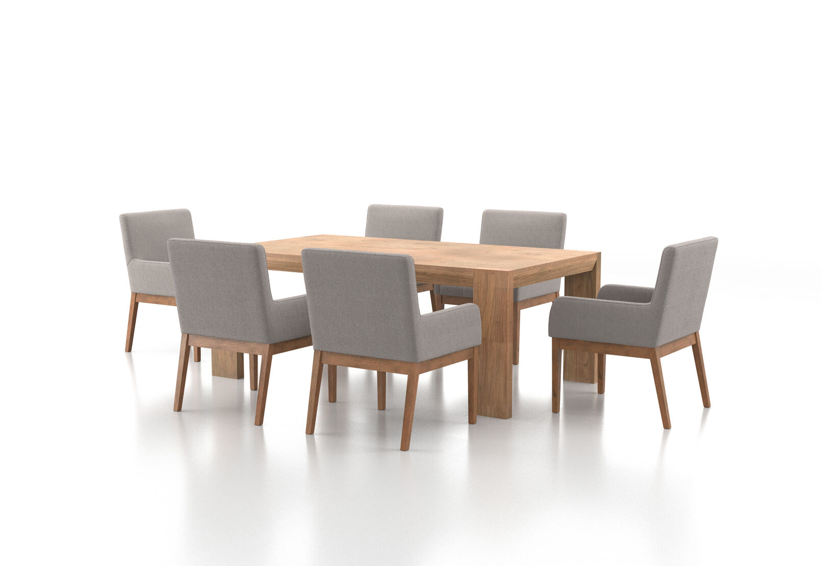 SORVINO - 7 Piece Dining Suite with Lazarus Dining Chairs SORVINO