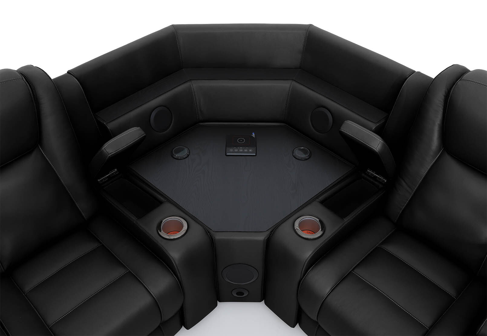 SENTINAL MK2 LEATHER - 4 Piece Corner with LHF Console SENTINAL MK2 LEATHER