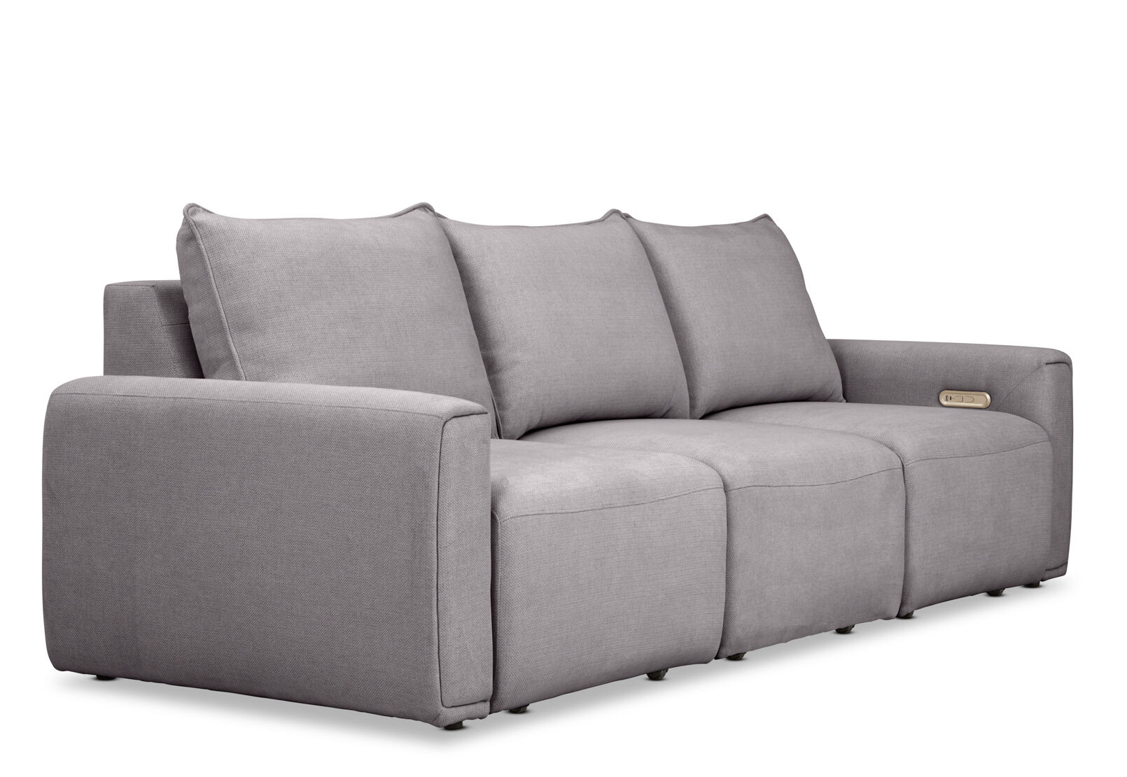 MIKAELA - 3 Seater with Sliding Electric Chaise MIKAELA