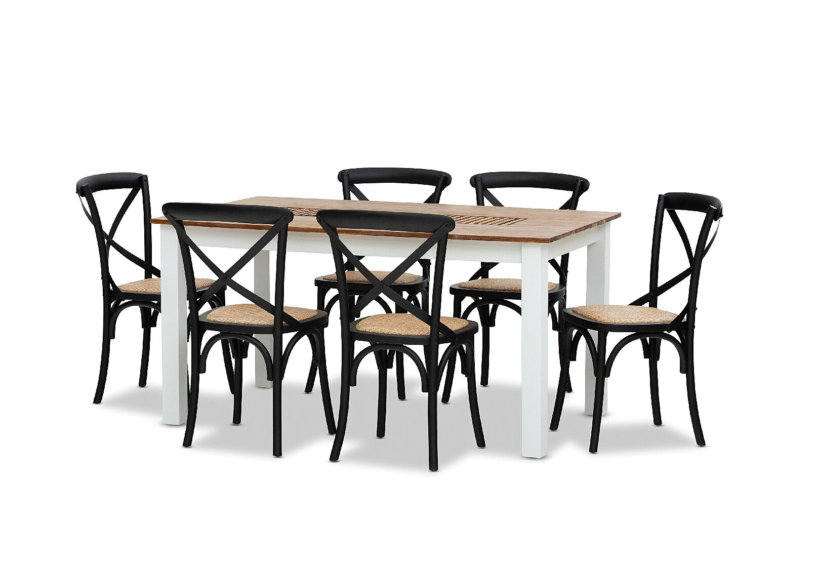 Kota 7 Piece Dining Suite With Bordeaux Dining Chairs Amart