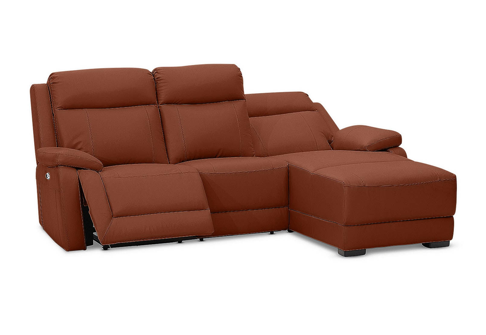 SAN MARCO - Leather 3 Seater Right-Hand Facing Chaise SAN MARCO