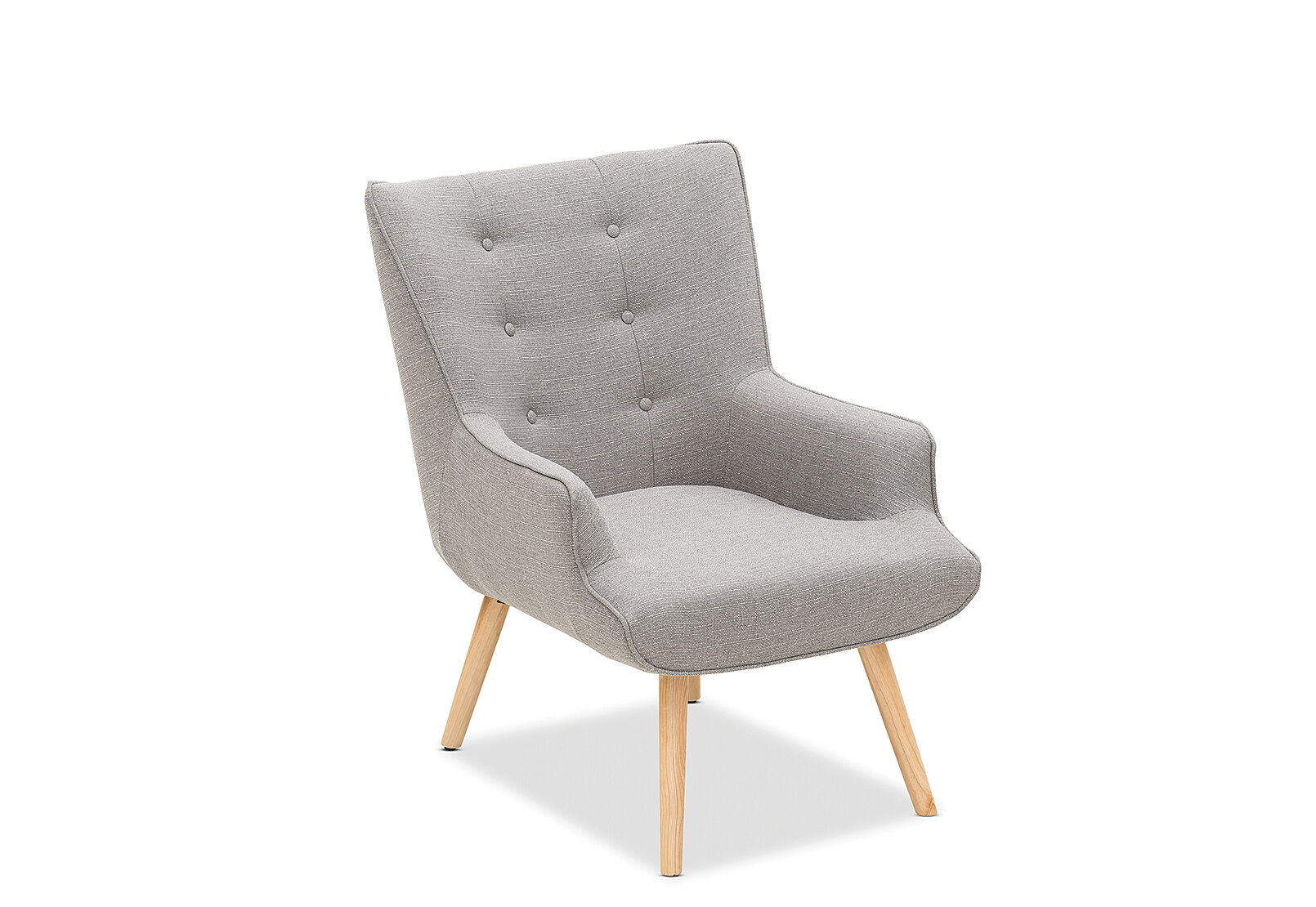 Cement Fabric Erin Fabric Accent Chair Amart Furniture