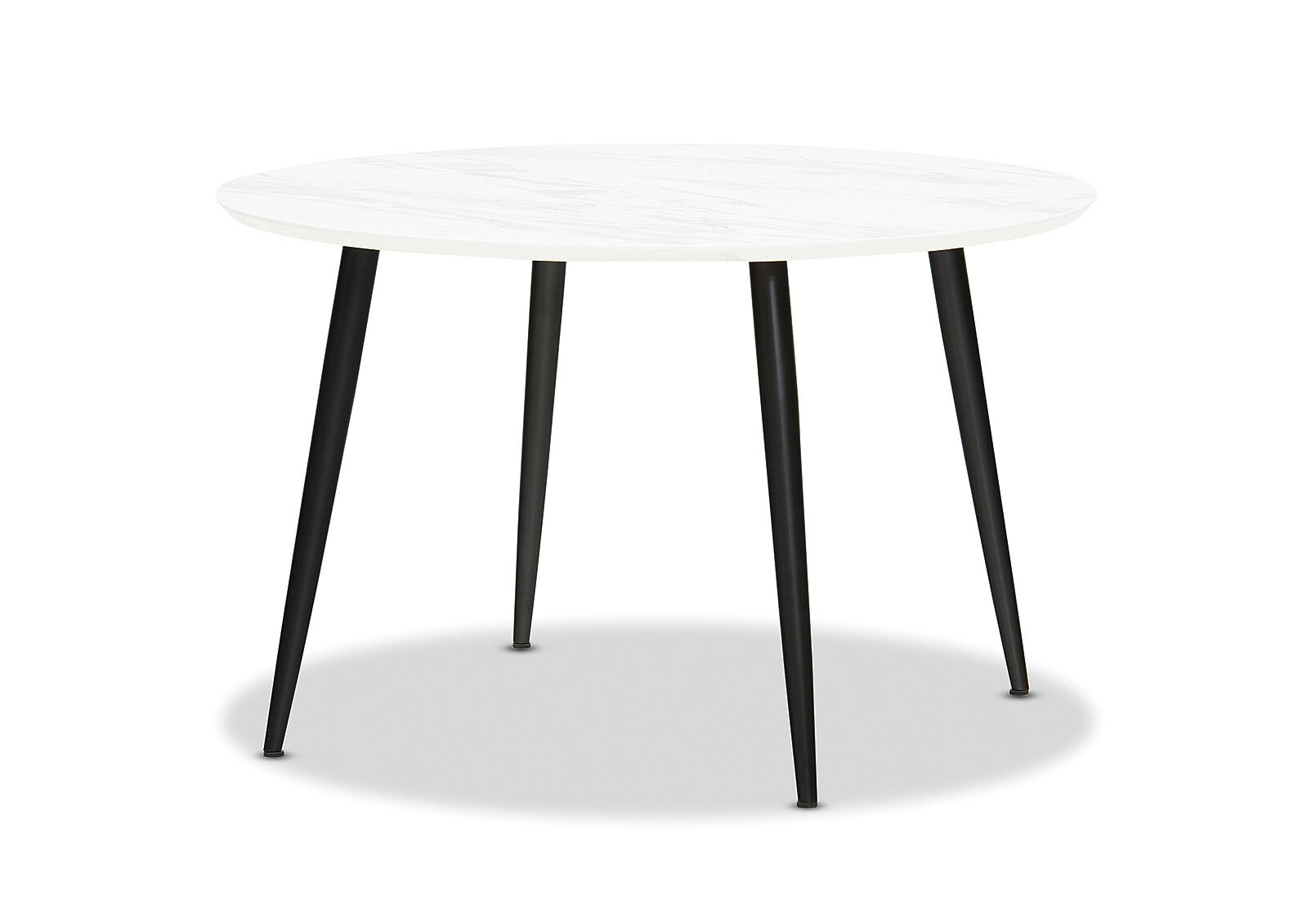 White Marble Amarah 1200 Round Dining Table Amart Furniture