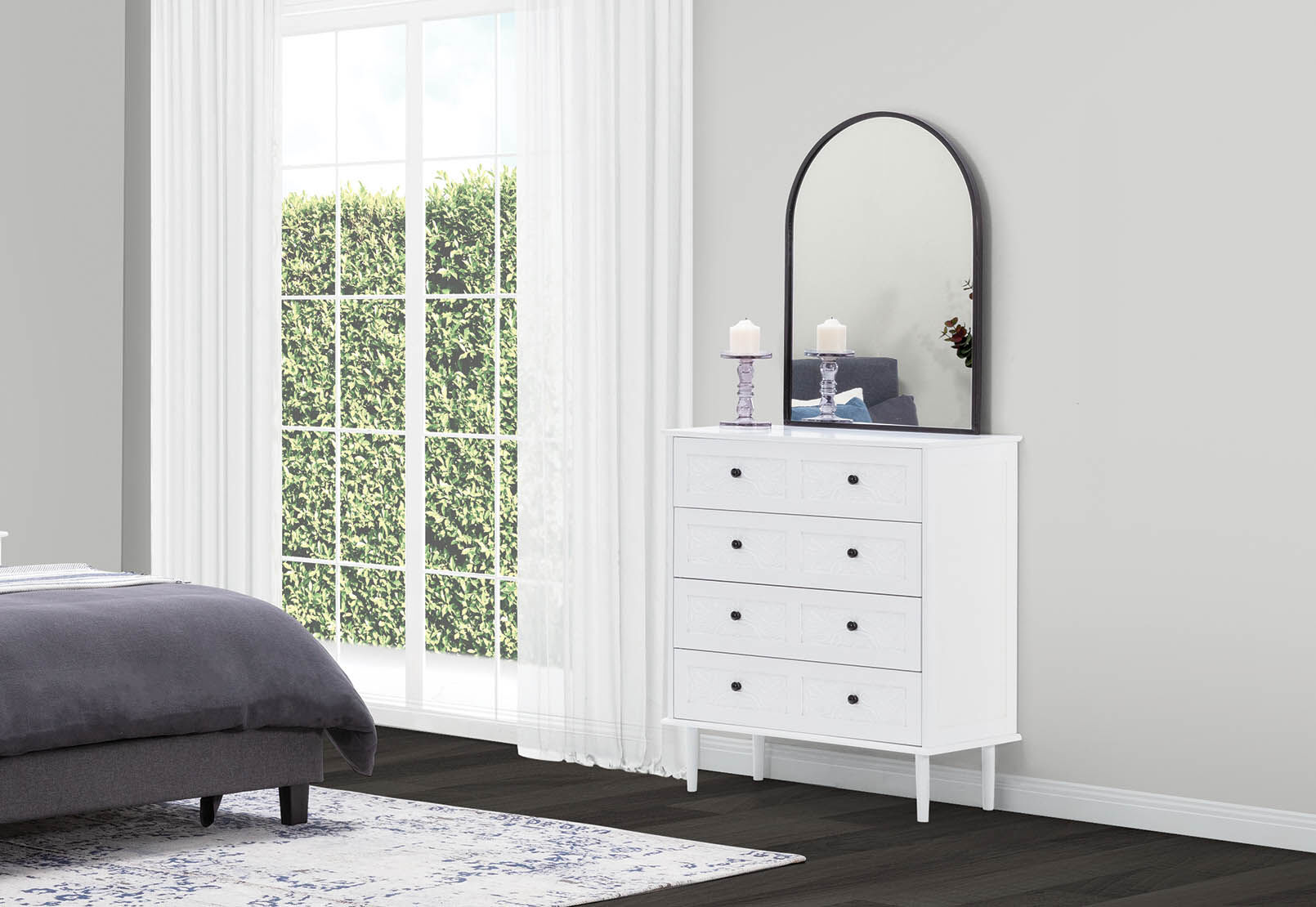 MONTGOMERY - 4 Drawer Tall Chest MONTGOMERY