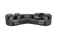 SENTINAL MK2 LEATHER - 5 Piece Corner with LHF Console SENTINAL MK2 LEATHER