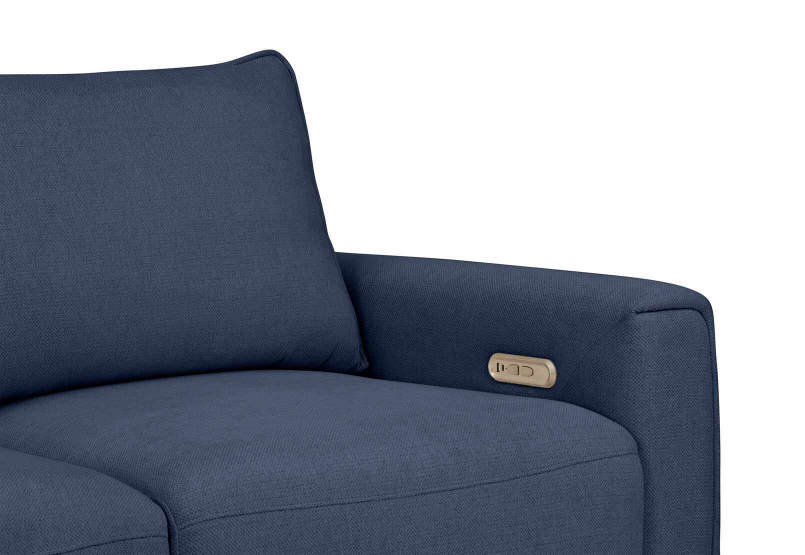 MIKAELA - 3 Seater with Sliding Electric Chaise MIKAELA