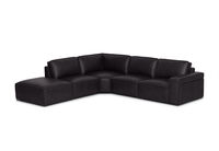 BARTELLE LEATHER - 5 Piece LHF Corner Chaise BARTELLE LEATHER
