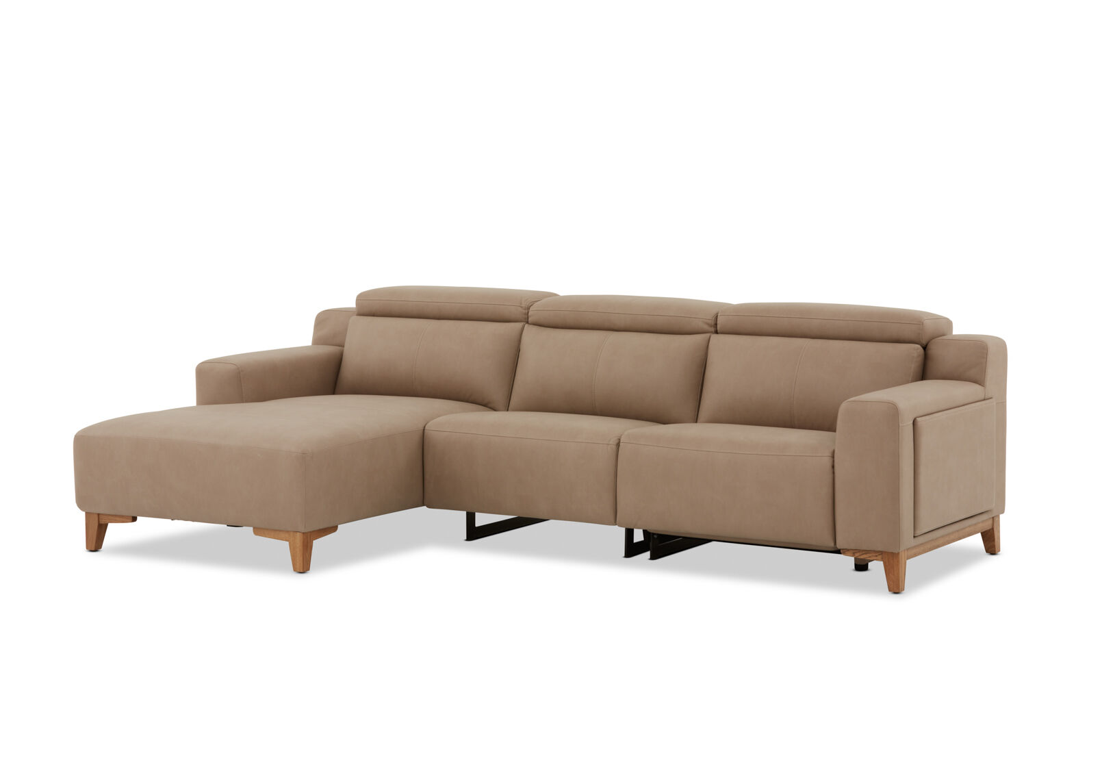 GAGE FABRIC - 3 Seater Sofa with Electric Recliner & LHF Chaise GAGE FABRIC