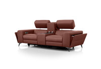 SINATRA LEATHER - Media 2 Seater with Inbuilt Electric Recliners SINATRA LEATHER
