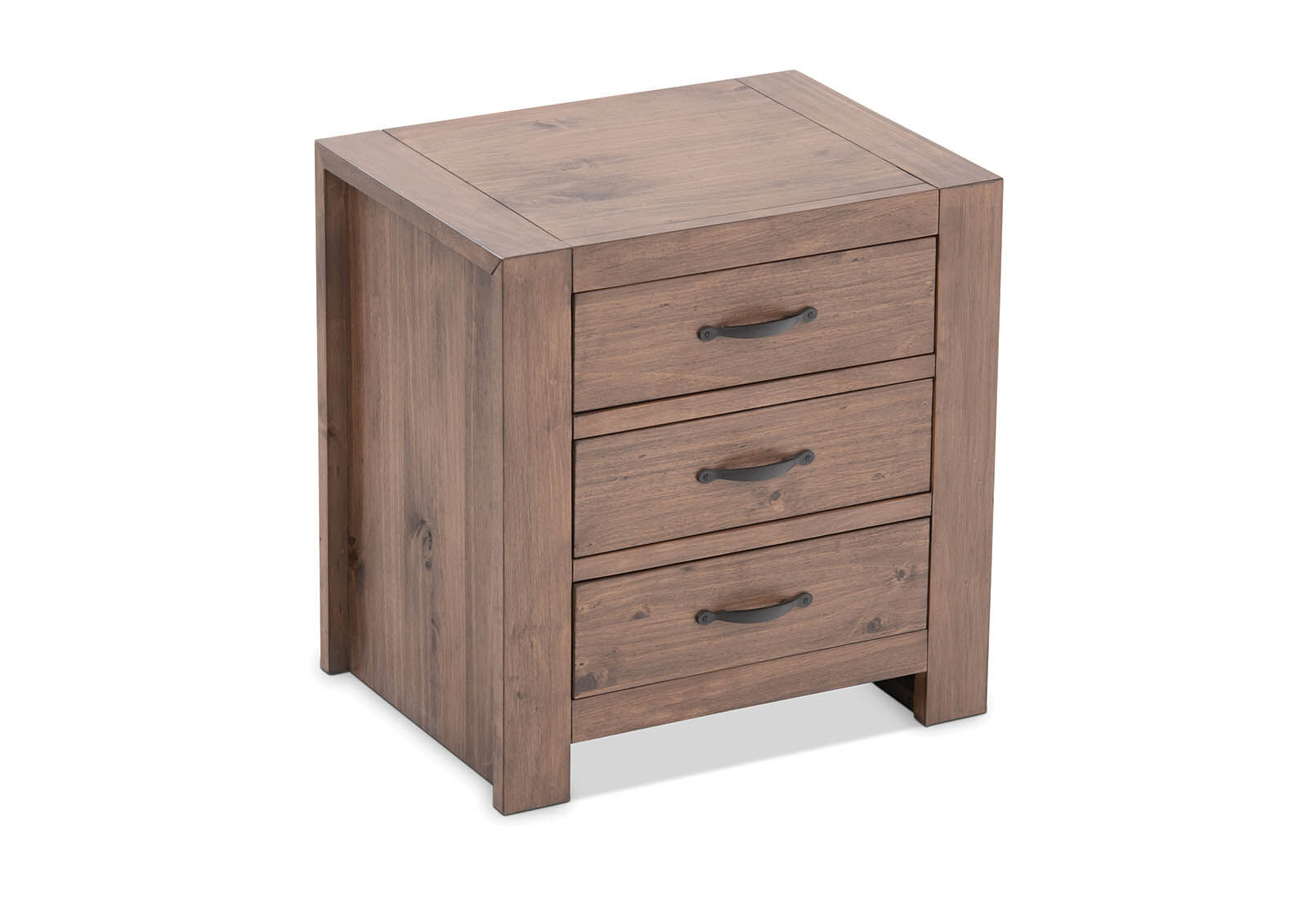 BROOKHAVEN - 3 Drawer Bedside BROOKHAVEN