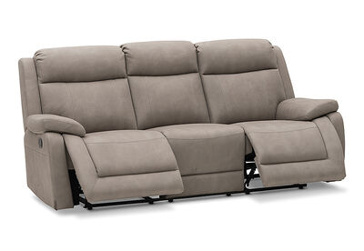 SAN MARCO - Fabric 3 Seater Sofa with 2 Inbuilt Recliners