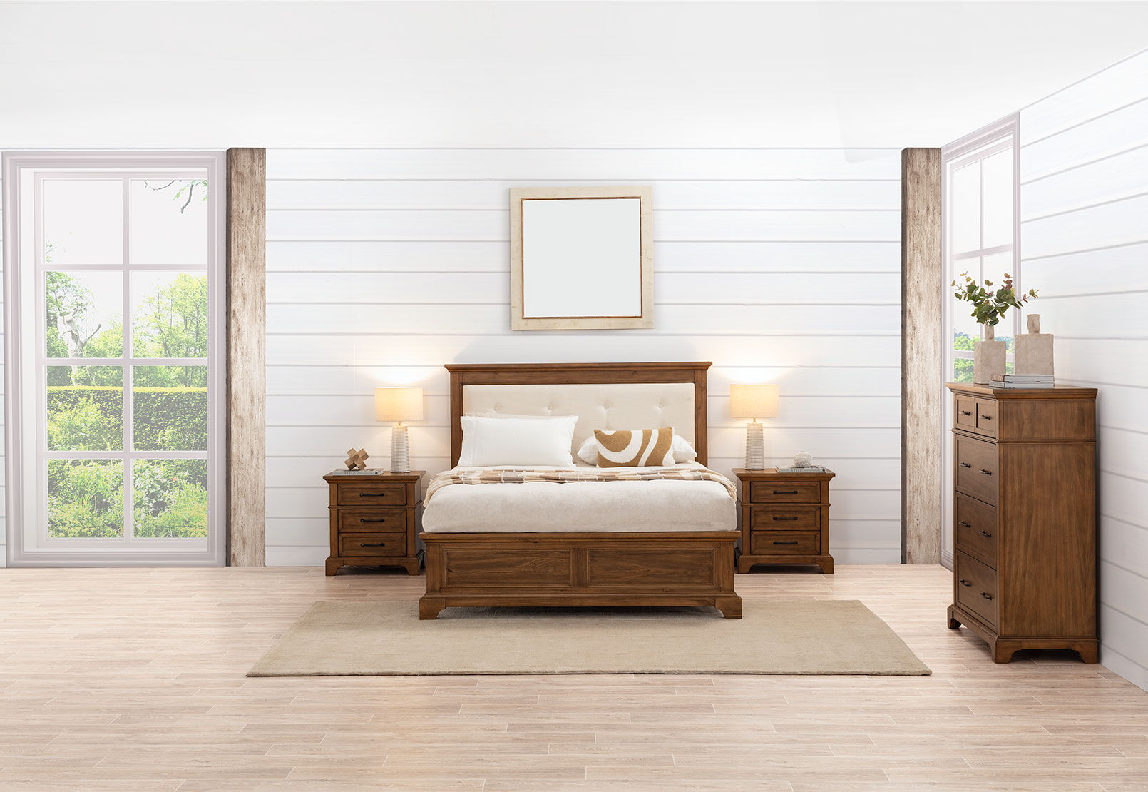 PROVIDENCE - 4 Piece Queen Bed Tall Chest Suite PROVIDENCE