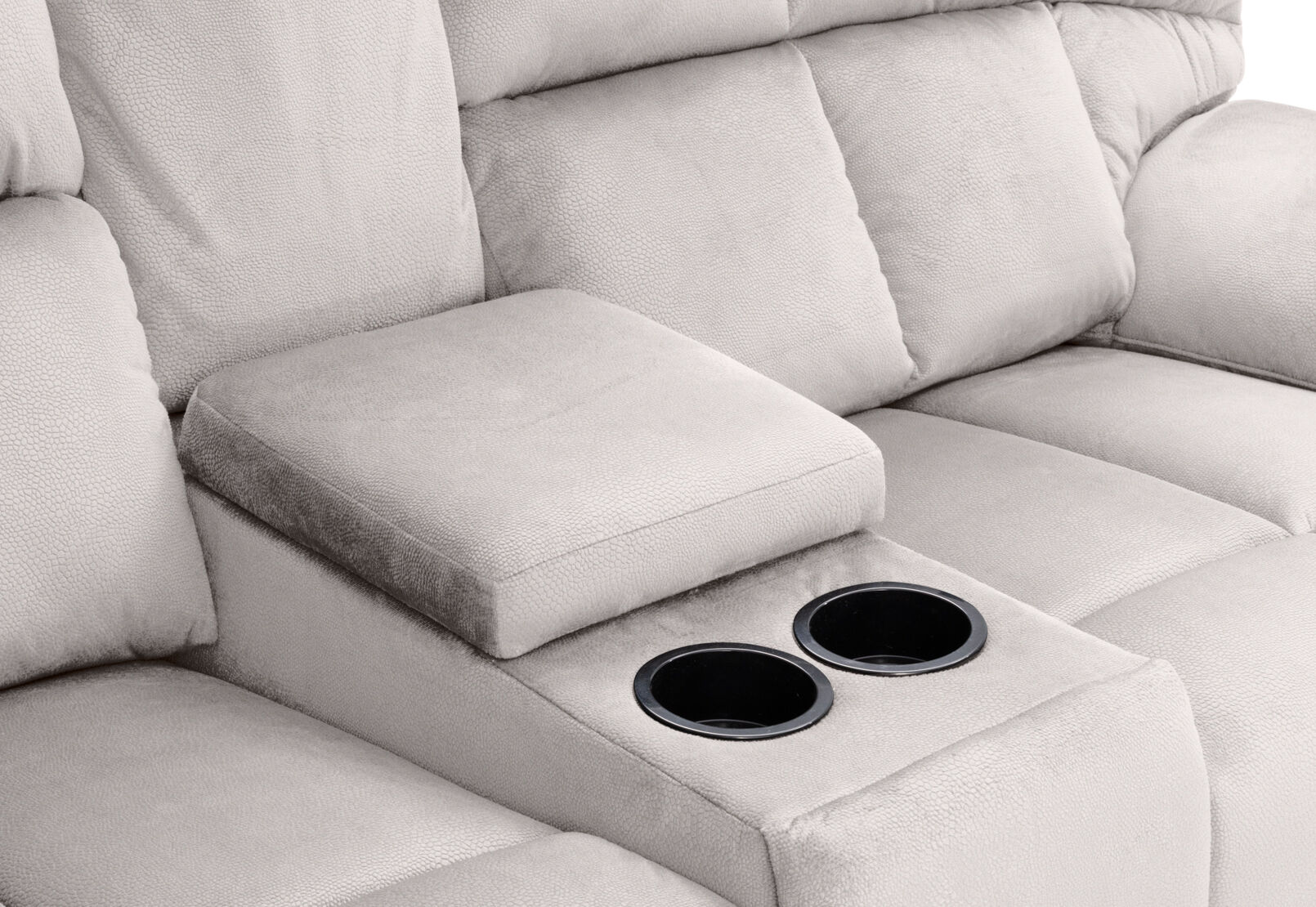 LEBRON FABRIC - 2 Seater with Recliners and Console LEBRON FABRIC