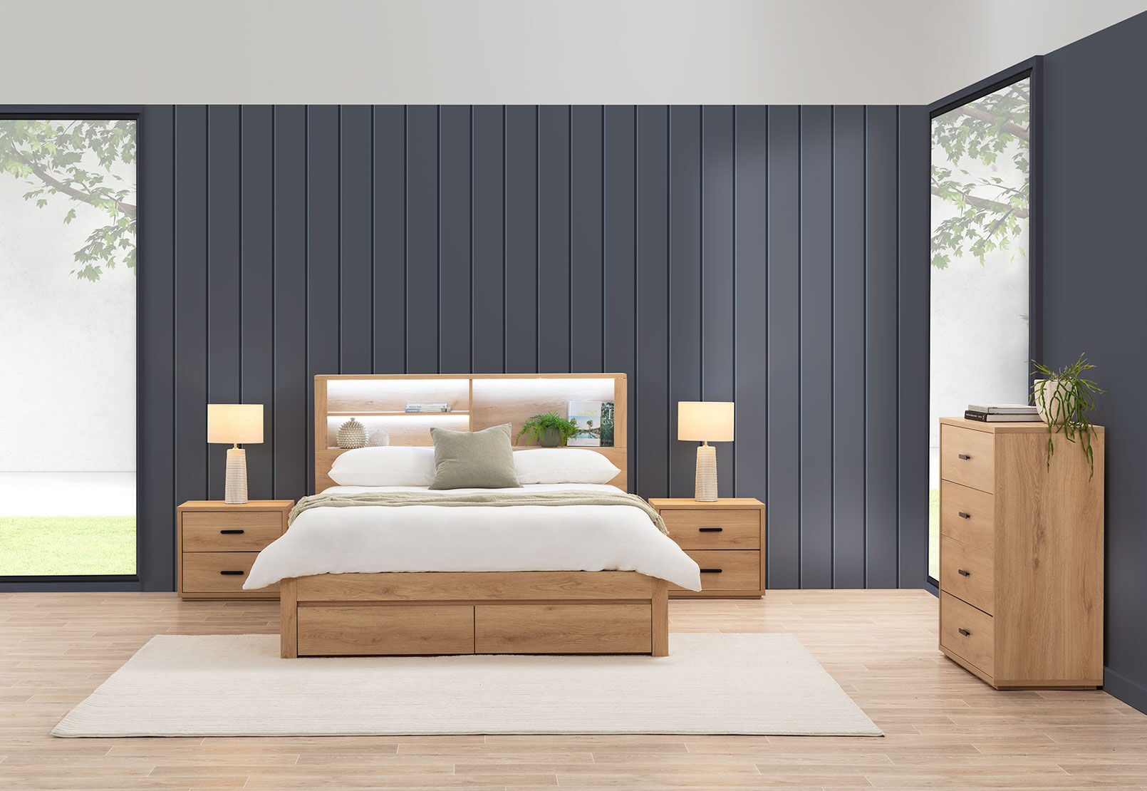 COLWYN BAY - 4 Piece Queen Tall Chest Suite COLWYN BAY