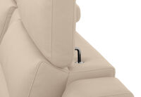 JEFFRIES FABRIC - Corner Lounge with Inbuilt Electric Recliner and LHF Chaise JEFFRIES FABRIC